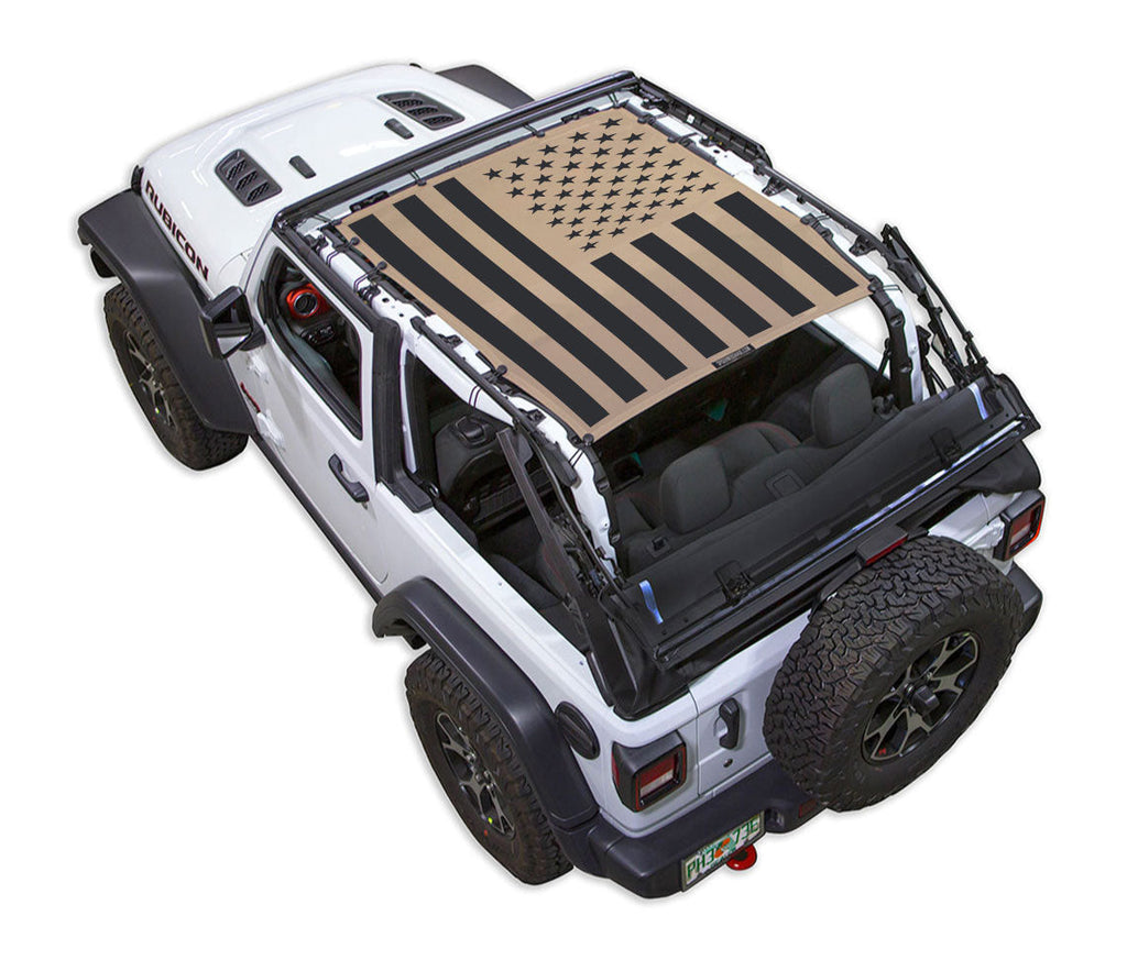 SPIDERWEBSHADE Product Tan JL2D Tactical Flag Solid