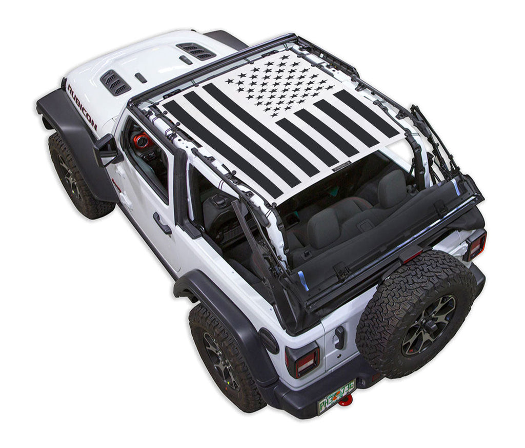 SPIDERWEBSHADE Product White JL2D Tactical Flag Solid