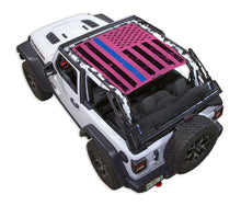 Load image into Gallery viewer, SPIDERWEBSHADE Product Pink JL2D Tactical Flag Distressed Thin Blue Line