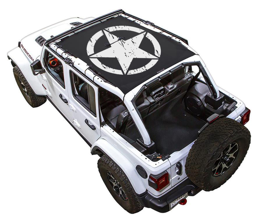 SPIDERWEBSHADE Product Black JL4D Oscar Mike Distressed