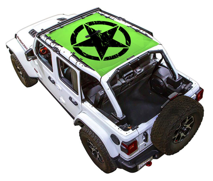 SPIDERWEBSHADE Product Green JL4D Oscar Mike Distressed