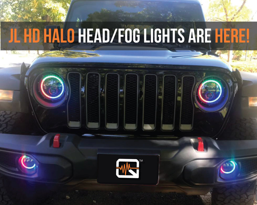 Quake LED Headlight Jeep Wrangler JL/Gladiator 9 Inch HD Headlights - QTE914