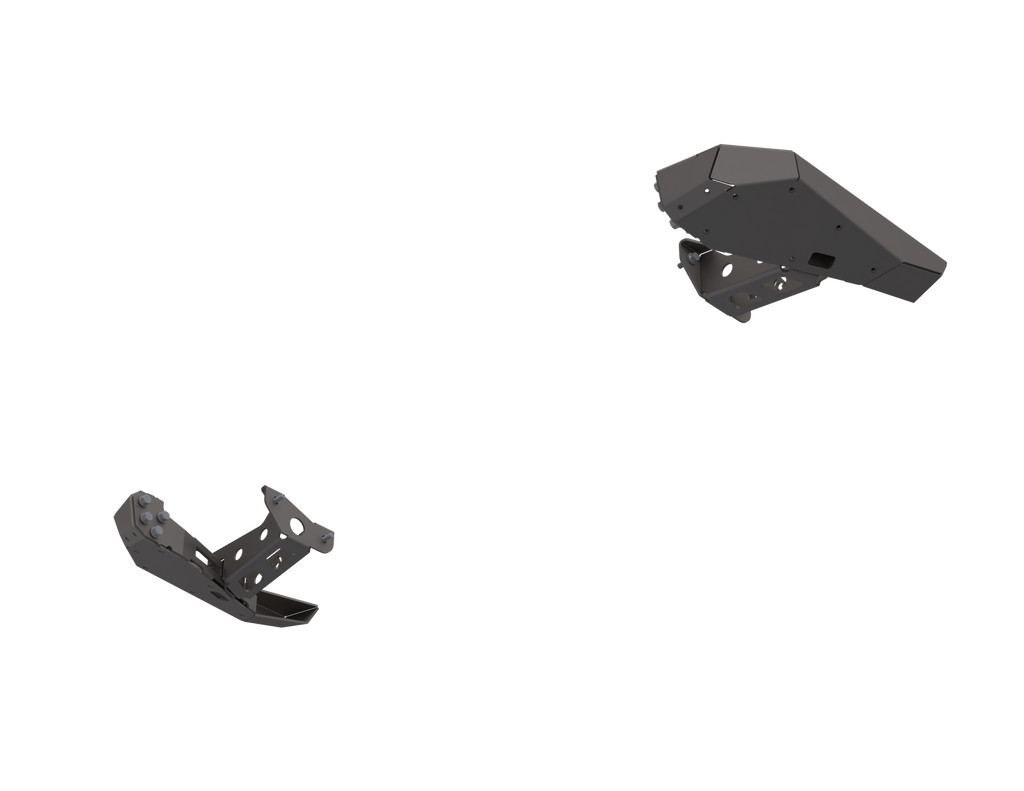 Artec Industries Rear Bumpers 07-Up Jeep Wranger/Gladiator High Clearance Rear Bumper Corner Pods Raw Steel - JT0118