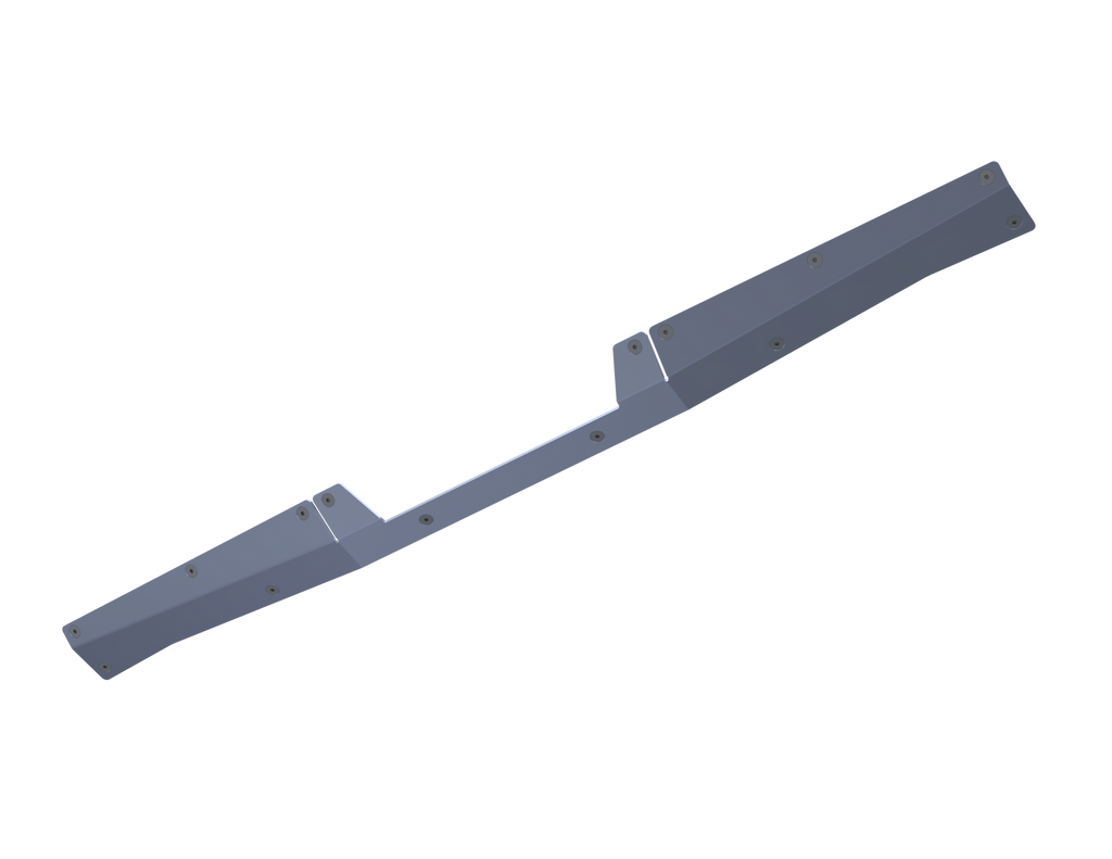 Artec Industries Rear Bumpers 07-Up Jeep Wranger/Gladiator High Clearance Rear Bumper Center Skid Raw Aluminum - JT0217
