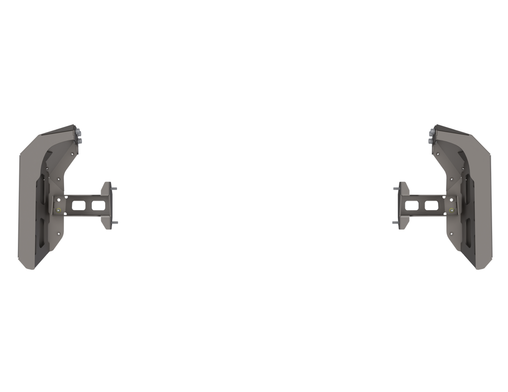 Artec Industries Rear Bumpers 07-Up Jeep Wranger/Gladiator High Clearance Rear Bumper Corner Pods Boatside Cut Powdercoat Steel - JT9120