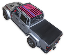 Load image into Gallery viewer, SPIDERWEBSHADE Product Black GLADIATOR JT4D TACTICAL FLAG DISTRESSED THIN BLUE LINE