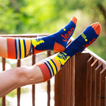 Load image into Gallery viewer, JEDCo Socks Orange Jeep - Sunset Eagle Dress Socks