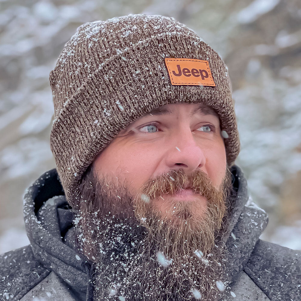 JEDCo Hat Brown Jeep - Logo Beanie