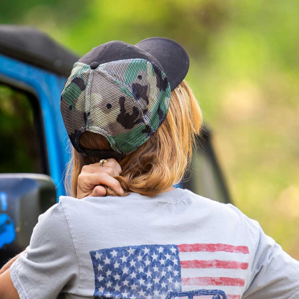JEDCo Hat Black / One Size Fits Most Jeep - Woodland Camo Hat