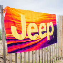 Load image into Gallery viewer, JEDCo Beach Towel Sunset Jeep - Point Break Beach Towel
