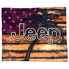 Load image into Gallery viewer, JEDCo Sherpa Throw Blanket Jeep - American Sun Sherpa Throw Blanket