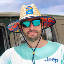 Load image into Gallery viewer, JEDCo Hat Jeep - Sunset Straw Lifeguard Hat