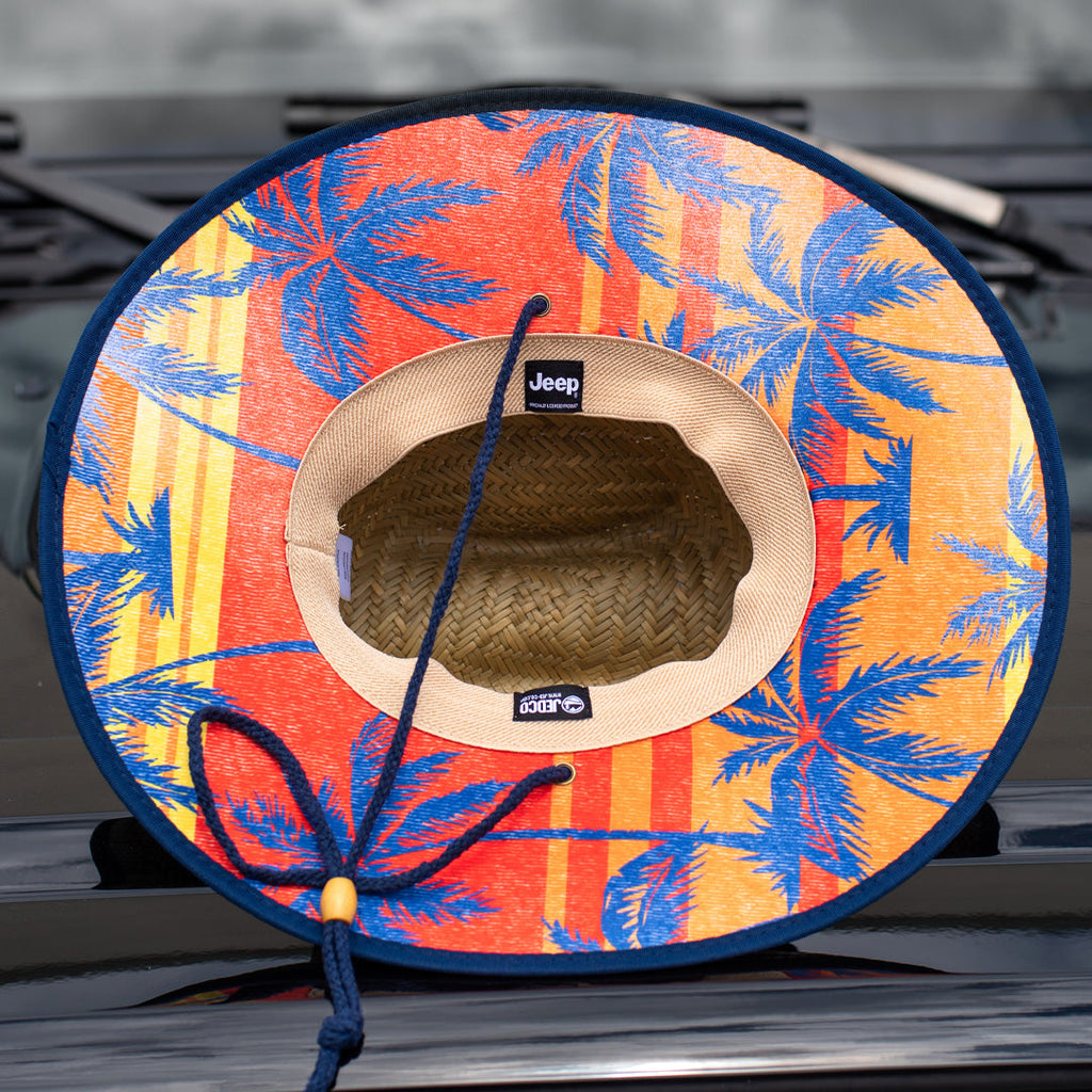 JEDCo Hat Jeep - Sunset Straw Lifeguard Hat