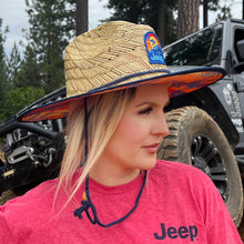 Load image into Gallery viewer, JEDCo Hat Jeep - Sunset Straw Lifeguard Hat
