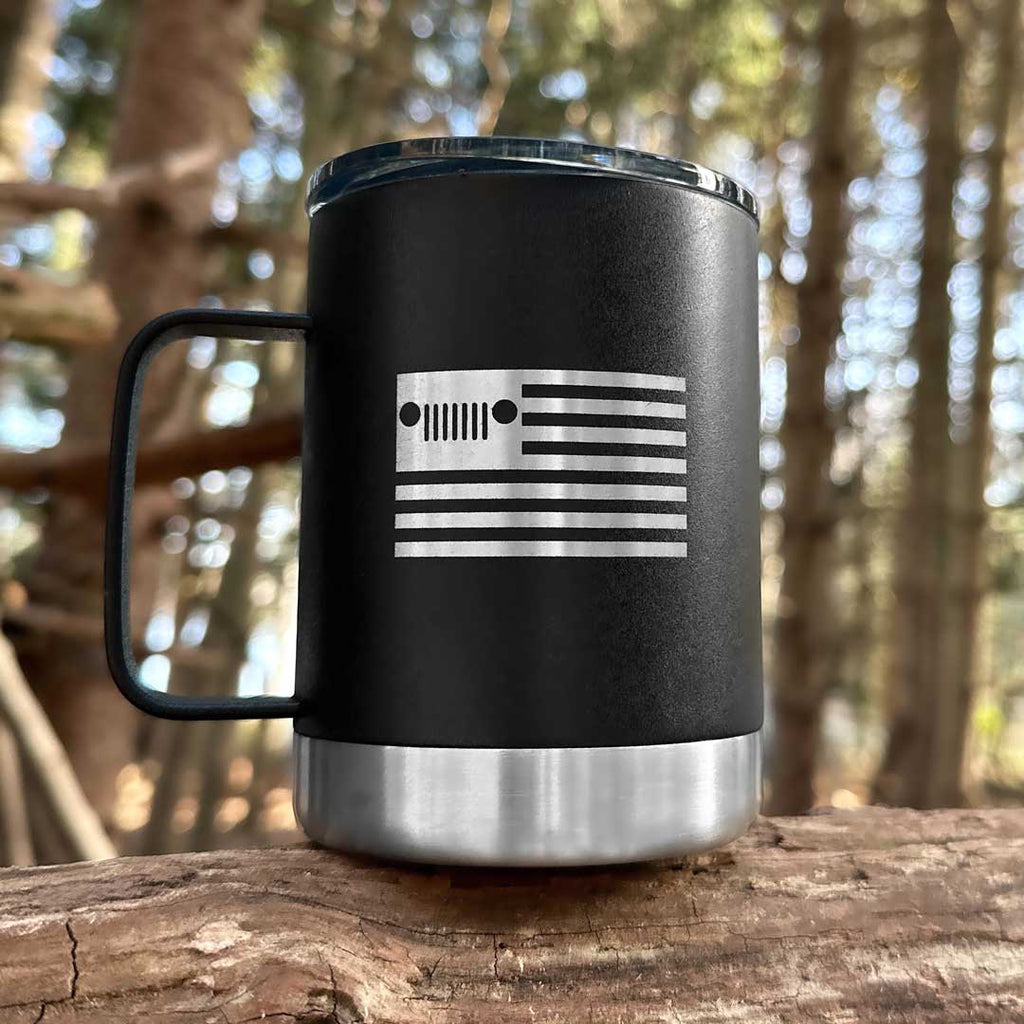 JEDCo Drinkware Jeep - USA Grille Flag 12 oz Mug