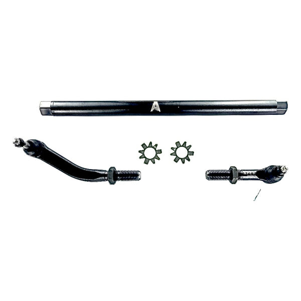 Apex Chassis Steering Drag Link Apex Chassis Heavy Duty 2.5 Ton No Flip Drag Link Assembly in Steel Fits: 19-22 Jeep Gladiator JT 18-22 Jeep Wrangler JL/JLU Rubicon Mohave Sahara Sport. Note: This NO-FLIP kit fits Dana 44 & Dana 30 axles with a lift of 4.5 inches or less - KIT118