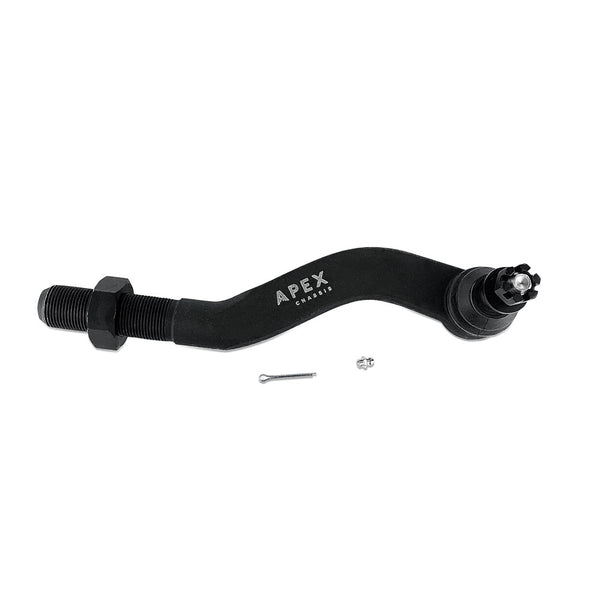 Apex Chassis Steering Tie Rod Apex Chassis Heavy Duty 2.5 Ton Tie Rod Assembly in Black Anodized Aluminum Fits 19-22 Jeep Gladiator JT 18-22 Jeep Wrangler JL/JLU Rubicon Mohave Sahara Sport - KIT121