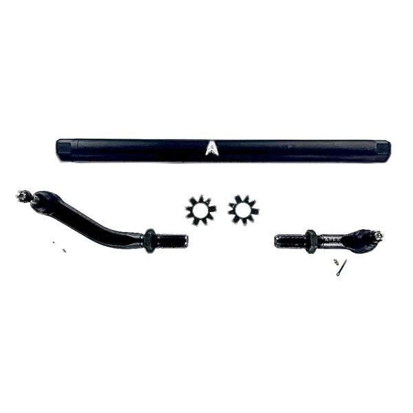 Apex Chassis Steering Drag Link Apex Chassis Heavy Duty JK 2.5 Ton Heavy Duty No Flip Drag Link Assembly in Black Anodized Aluminum Fits: 07-18 Jeep Wrangler JK JKU Rubicon Sahara Sport. Note this NO-FLIP kit fits vehicles with a lift of 3.5 inches or less - KIT137