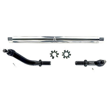 Load image into Gallery viewer, Apex Chassis Steering Drag Link Apex Chassis Heavy Duty JK 2.5 Ton Heavy Duty No Flip Drag Link Assembly in Polished Aluminum Fits: 07-18 Jeep Wrangler JK JKU Rubicon Sahara Sport. Note this NO-FLIP kit fits vehicles with a lift of 3.5 inches or less - KIT142