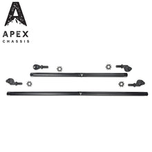 Load image into Gallery viewer, Apex Chassis Power Steering Kits Apex Chassis Heavy Duty 1 Ton Tie Rod &amp; Drag Link Assembly in Steel Fits: 07-18 Jeep Wrangler JK JKU Rubicon Sahara Sport. Note this NO-FLIP kit fits vehicles with a lift of 3.5 inches or less - KIT145-NoFlip