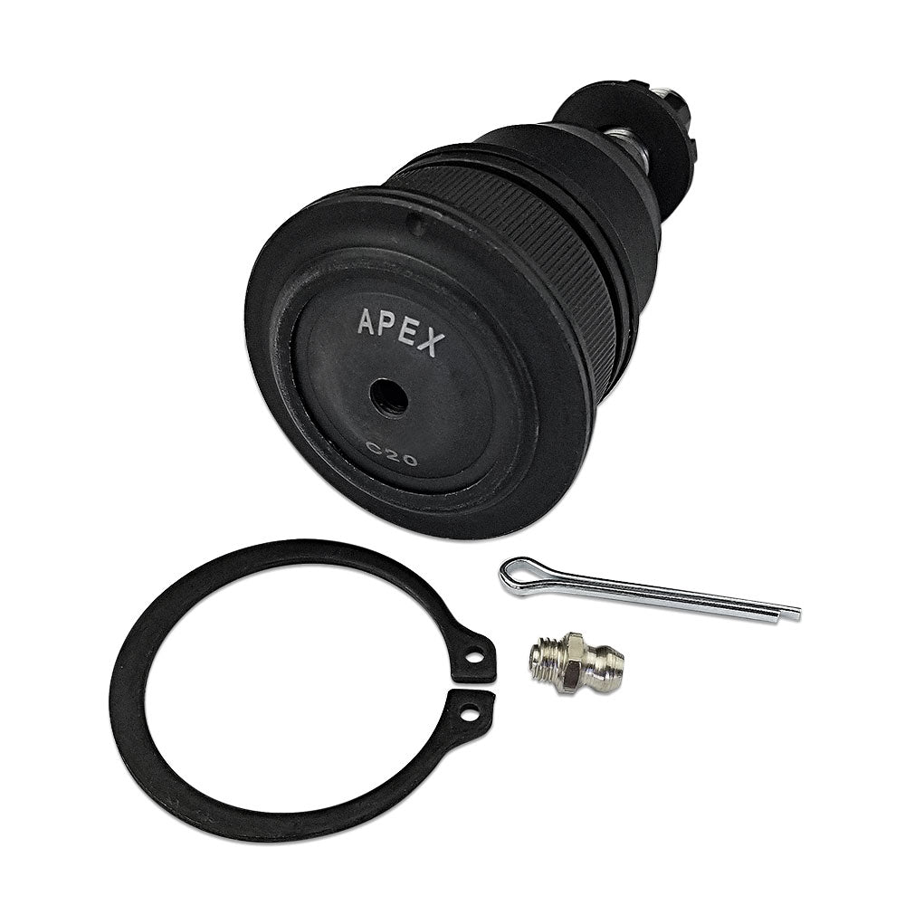 Apex Chassis Suspension Ball Joint Apex Chassis Heavy Duty Ball Joint Kit Fits: 01-06 Silverado/Sierra 1500/2500/3500 00-10 Yukon XL 2500 03-09 Hummer H2 02-06 Avalanche 2500 Includes: 1 Upper & 1 Lower - KIT205
