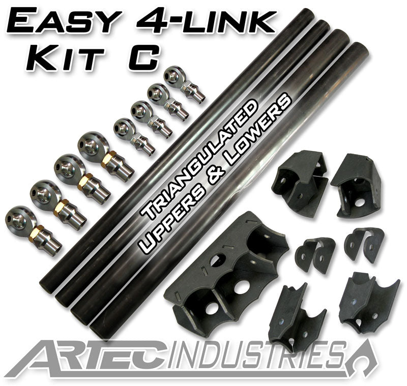 Artec Industries Four Link Kits Easy 4 Link Kit C No Tube 7/8 Inch and 1.25 Inch Rod Ends Artec Industries - LK0023