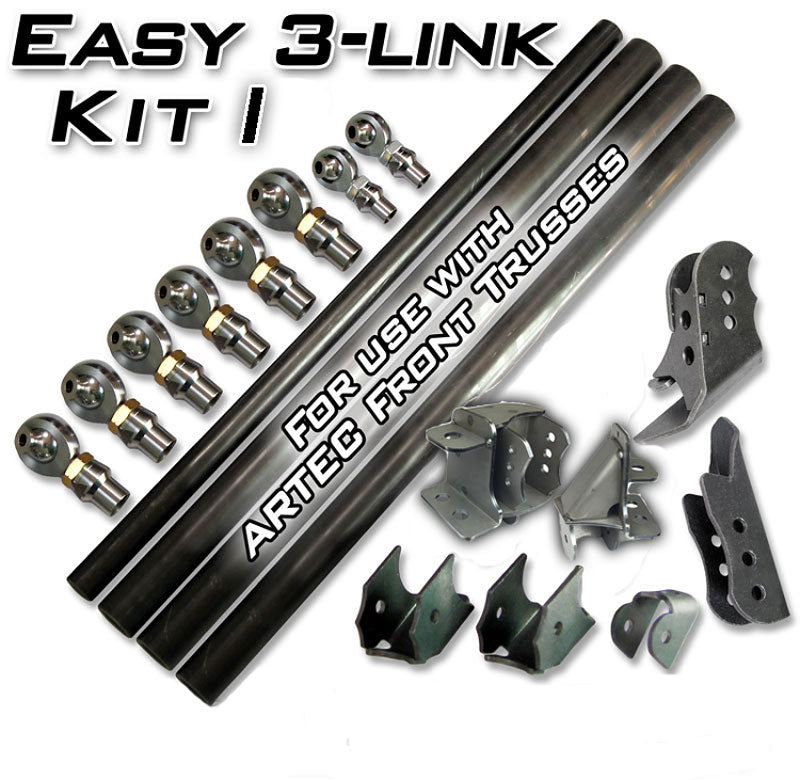 Artec Industries Three Link Kits Easy 3 Link Kit I Dual Bracket for Artec Truss Outside Frame Dodge No Dom Artec Industries - LK0306