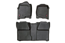 Load image into Gallery viewer, Rough Country Floor Mats/Liners Heavy Duty Floor Mats Front/Rear-07-13 Silverado/Sierra 07-14 HD Crew Cab Bucket Seats Rough Country - M-20713