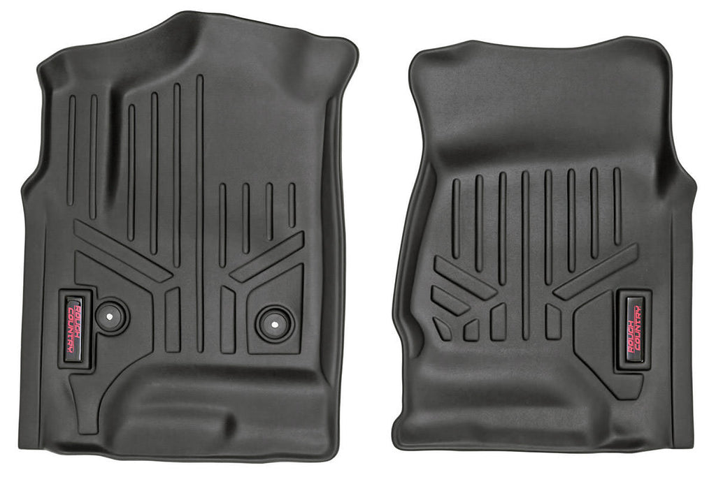 Rough Country Floor Mats/Liners Heavy Duty Floor Mats Front 2pc-14-19 Silverado/Sierra Rough Country - M-2141