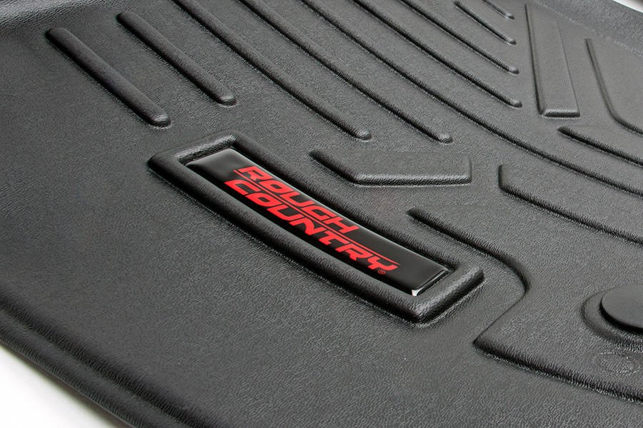 Rough Country Floor Mats/Liners Heavy Duty Floor Mats Front/Rear-99-06 Silverado/Sierra Crew Cab Rough Country - M-29913