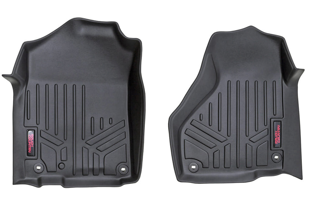 Rough Country Floor Mats/Liners Heavy Duty Floor Mats Front-12-18 Dodge RAM Regular/Quad Cab Rough Country - M-3121