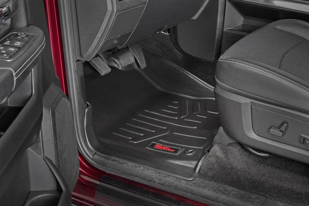 Rough Country Floor Mats/Liners Heavy Duty Floor Mats [Front] - For 12-18 Dodge Ram, Crew/ Mega Cab Rough Country - M-3141