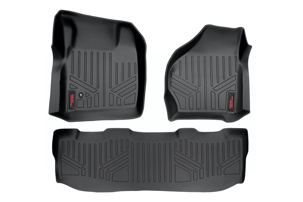 Rough Country Floor Mats/Liners Heavy Duty Floor Mats (Front/Rear 99-07 Ford Super Duty Crew Cab) Rough Country - M-52002
