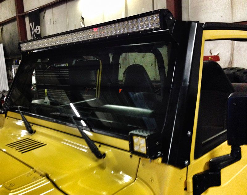 Motobilt Mounting Brackets(Lighting) Jeep TJ 50 Inch LED Light Bar Mount 97-06 Jeep Wrangler TJ/TJ Unlimited Motobilt - MB1001