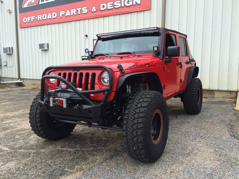 Motobilt Mounting Brackets(Lighting) Jeep JK 51-3/8 Inch LED Light Bar Mounts 07-18 Wrangler JK Motobilt - MB1009