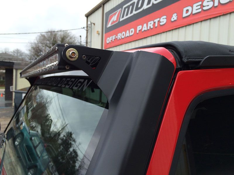 Motobilt Mounting Brackets(Lighting) Jeep JK 51-3/8 Inch LED Light Bar Mounts 07-18 Wrangler JK Motobilt - MB1009