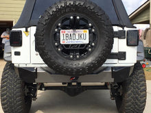 Load image into Gallery viewer, Motobilt Rear Bumpers Jeep JK Rear Stubby Bumper 07-18 Wrangler JK Bare Steel Motobilt - MB1010