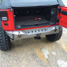Load image into Gallery viewer, Motobilt Rear Bumpers Jeep JK Rear Stubby Bumper 07-18 Wrangler JK Bare Steel Motobilt - MB1010