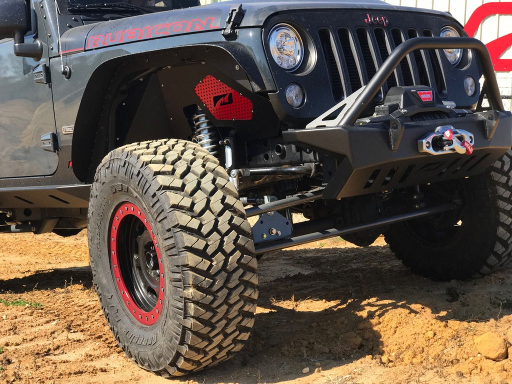 Motobilt Front Bumpers Jeep JK Front Bumper W/Stinger 07-18 Wrangler JK Crusher Series Bare Steel Motobilt - MB1011-S