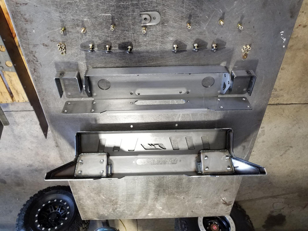 Motobilt Front Bumpers Jeep JK Front Bumper 07-18 Wrangler JK Crusher Series Bare Steel Motobilt - MB1011