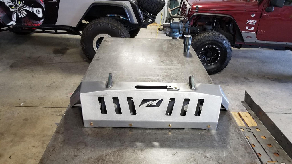 Motobilt Front Bumpers Jeep JK Front Bumper 07-18 Wrangler JK Crusher Series Bare Steel Motobilt - MB1011