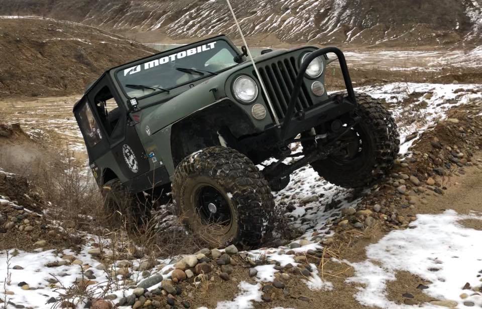 Motobilt Front Bumpers Jeep CJ Front Stubby Bumper W/Stinger Bare Steel Motobilt - MB1015-S
