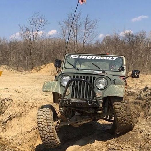 Motobilt Front Bumpers Jeep CJ Front Stubby Bumper W/Stinger Bare Steel Motobilt - MB1015-S