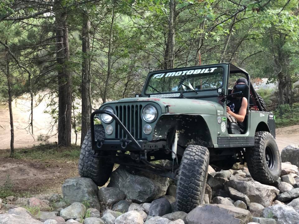 Motobilt Front Bumpers Jeep CJ Front Stubby Bumper W/Stinger Bare Steel Motobilt - MB1015-S