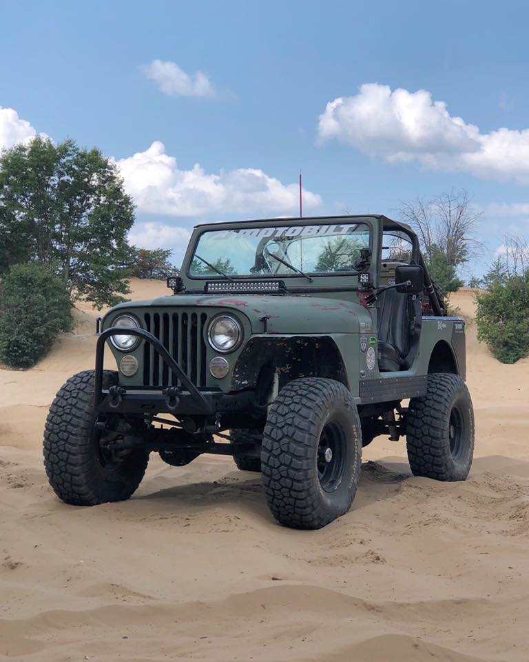 Motobilt Front Bumpers Jeep CJ Front Stubby Bumper W/Stinger Bare Steel Motobilt - MB1015-S