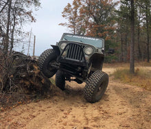 Load image into Gallery viewer, Motobilt Front Bumpers Jeep CJ Front Stubby Bumper W/Stinger Bare Steel Motobilt - MB1015-S