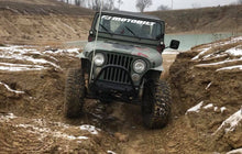 Load image into Gallery viewer, Motobilt Front Bumpers Jeep CJ Front Stubby Bumper W/Stinger Bare Steel Motobilt - MB1015-S