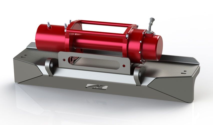 Motobilt Front Bumpers Jeep CJ Front Stubby Bumper Bare Steel Motobilt - MB1015