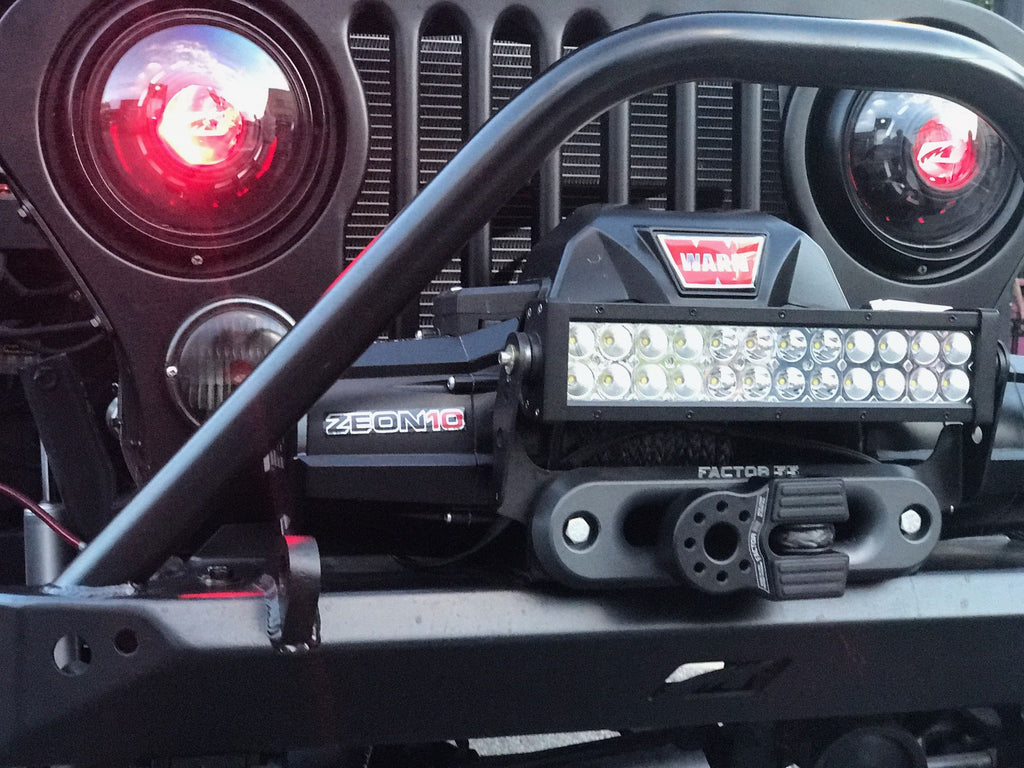 Motobilt Front Bumpers Jeep CJ Mid Width Front Bumper W/Stinger Bare Steel Motobilt - MB1019-S