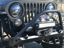 Load image into Gallery viewer, Motobilt Front Bumpers Jeep CJ Mid Width Front Bumper W/Stinger Bare Steel Motobilt - MB1019-S